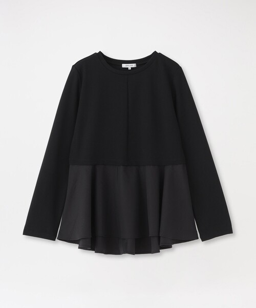 LOVELESS（ラブレス）の「ドッキングペプラムプルオーバー（Tシャツ/カットソー・レディース・イエロー系その他2/オフホワイト/ブラック・36/34）」の5枚目の写真
