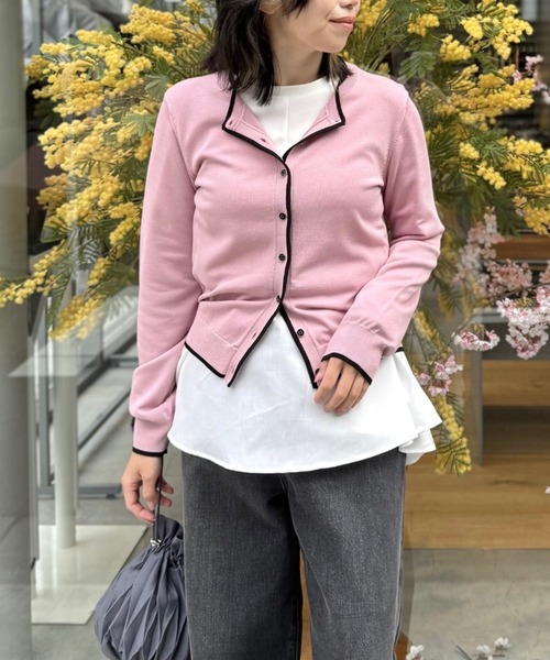 LOVELESS（ラブレス）の「ドッキングペプラムプルオーバー（Tシャツ/カットソー・レディース・イエロー系その他2/オフホワイト/ブラック・36/34）」の10枚目の写真