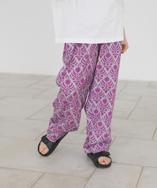 BAYFLOW（ベイフロー）の「[ゆったりシルエット♪]イージーリラックス柄パンツ(KIDS)（その他パンツ・キッズ・パープル系/グレー系/グリーン系・110cm/150cm/130cm）」の3枚目の写真