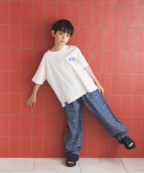 BAYFLOW（ベイフロー）の「[ゆったりシルエット♪]イージーリラックス柄パンツ(KIDS)（その他パンツ・キッズ・パープル系/グレー系/グリーン系・110cm/150cm/130cm）」の4枚目の写真