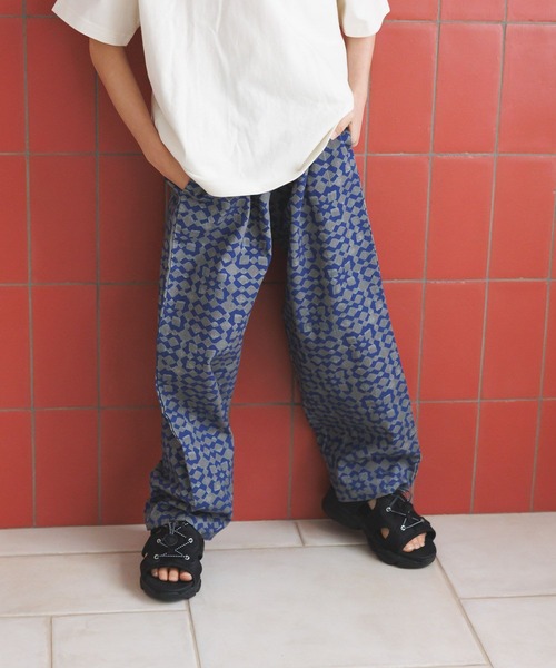 BAYFLOW（ベイフロー）の「[ゆったりシルエット♪]イージーリラックス柄パンツ(KIDS)（その他パンツ・キッズ・パープル系/グレー系/グリーン系・110cm/150cm/130cm）」の8枚目の写真