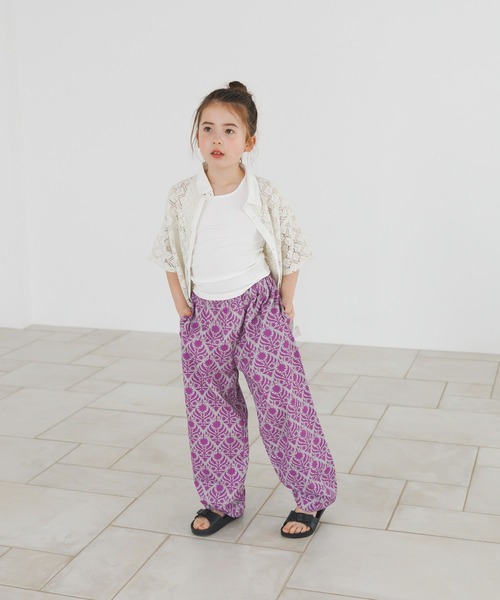 BAYFLOW（ベイフロー）の「[ゆったりシルエット♪]イージーリラックス柄パンツ(KIDS)（その他パンツ・キッズ・パープル系/グレー系/グリーン系・110cm/150cm/130cm）」の11枚目の写真