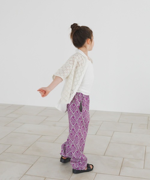BAYFLOW（ベイフロー）の「[ゆったりシルエット♪]イージーリラックス柄パンツ(KIDS)（その他パンツ・キッズ・パープル系/グレー系/グリーン系・110cm/150cm/130cm）」の12枚目の写真