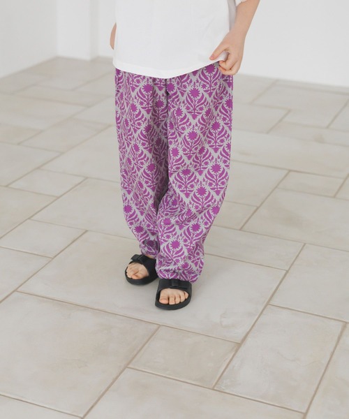 BAYFLOW（ベイフロー）の「[ゆったりシルエット♪]イージーリラックス柄パンツ(KIDS)（その他パンツ・キッズ・パープル系/グレー系/グリーン系・110cm/150cm/130cm）」の13枚目の写真