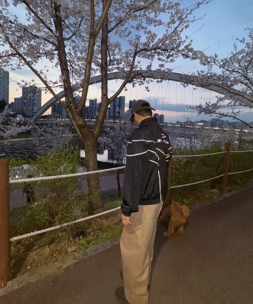 BORN TO WIN（ボーントゥウィン）の「WOVEN PIPING TRACK JACKET [BLACK]（ナイロンジャケット・メンズ・その他・1/2/4/3）」の5枚目の写真