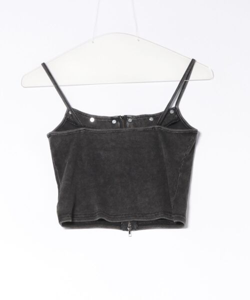 Figments（フィグメンツ）の「スタッズジップキャミ（キャミソール・レディース・スミクロ・FREE）」の4枚目の写真