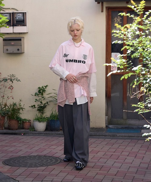 UMBRO(アンブロ)の「(UMBRO)GAME SHIRTS(Tシャツ/カットソー・レディース・ピンク/ブラウン・ONE SIZE)」の20枚目の写真