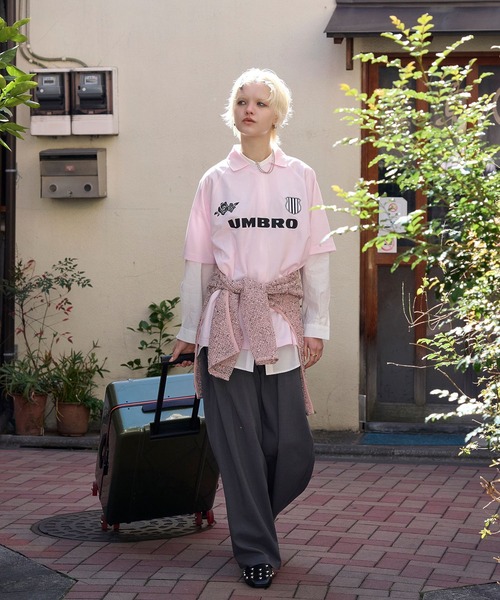 UMBRO(アンブロ)の「(UMBRO)GAME SHIRTS(Tシャツ/カットソー・レディース・ピンク/ブラウン・ONE SIZE)」の21枚目の写真