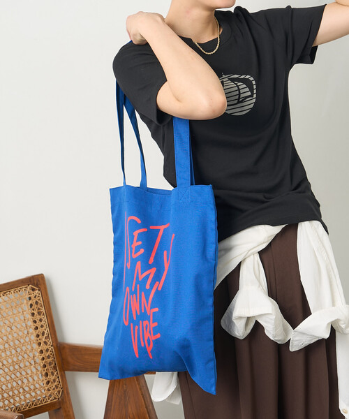 FREAK'S STORE(フリークスストア)の「藤本美貴 × FREAK'S STORE/フリークスストア メッセージ ロゴ トートバッグ/A4サイズ 展開限定(トートバッグ・レディース・レモンイエロー/ブルー/ピンク/ブラック・ONE SIZE)」の14枚目の写真
