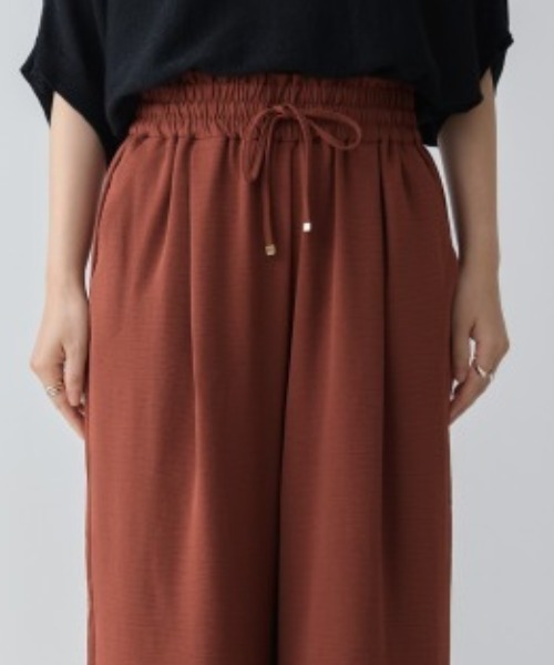 Bou Jeloud（ブージュルード）の「麻ライクリラックスパンツ（その他パンツ・レディース・ブルー/ブラウン・MEDIUM）」の10枚目の写真