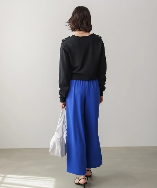 Bou Jeloud(ブージュルード)の「麻ライクリラックスパンツ(その他パンツ・レディース・ブルー/ブラウン・MEDIUM)」の17枚目の写真