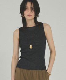 qualite | ラメテレコタンク/夏服/インナー/ラメ(タンクトップ)