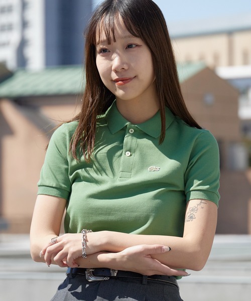 LACOSTE（ラコステ）の「LACOSTE/ラコステ ボーイズ ポロシャツ シンプル レディース 2026年春夏（ポロシャツ・レディース・ホワイト/ライトブルー/ブラック/ネイビー/グリーン・S/M/L/XL）」の13枚目の写真