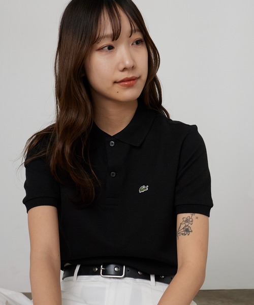 LACOSTE（ラコステ）の「LACOSTE/ラコステ ボーイズ ポロシャツ シンプル レディース 2026年春夏（ポロシャツ・レディース・ホワイト/ライトブルー/ブラック/ネイビー/グリーン・S/M/L/XL）」の19枚目の写真