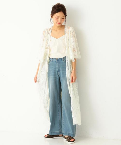 Another Edition(アナザーエディション)の「レースロングワンピース/AEMFC LACE LONG OP(ワンピース・レディース・オフホワイト/グレー・FREE)」の2枚目の写真