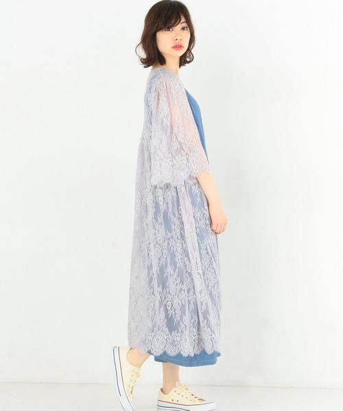 Another Edition(アナザーエディション)の「レースロングワンピース/AEMFC LACE LONG OP(ワンピース・レディース・オフホワイト/グレー・FREE)」の15枚目の写真