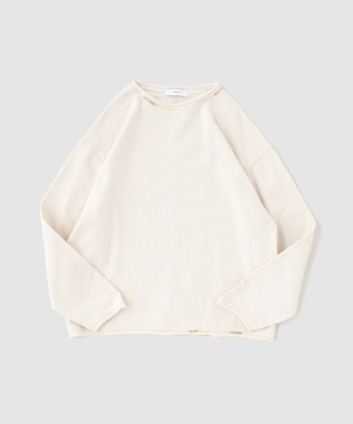 B.C STOCK（ベーセーストック）の「ステッチデザインスウェット（スウェット・メンズ・チャコールグレー/アイボリー/カーキ・FREE）」の2枚目の写真