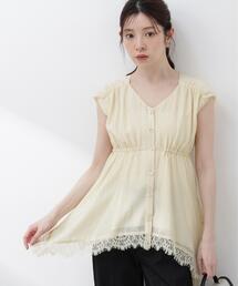 PROPORTION BODY DRESSING | レーストリミングヘムブラウス / 1216110405(シャツ/ブラウス)