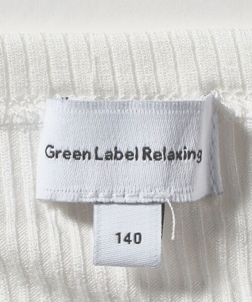 green label relaxing（グリーンレーベルリラクシング）の「メッシュTシャツ＋タンクトップ セット / キッズ  140cm-160cm（Tシャツ/カットソー・キッズ・クリーム/ライトブルー・150cm/160cm/140cm）」の9枚目の写真
