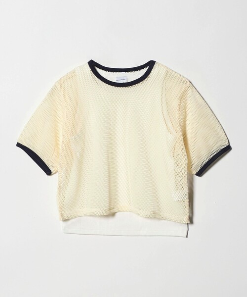 green label relaxing（グリーンレーベルリラクシング）の「メッシュTシャツ＋タンクトップ セット / キッズ  140cm-160cm（Tシャツ/カットソー・キッズ・クリーム/ライトブルー・150cm/160cm/140cm）」の15枚目の写真