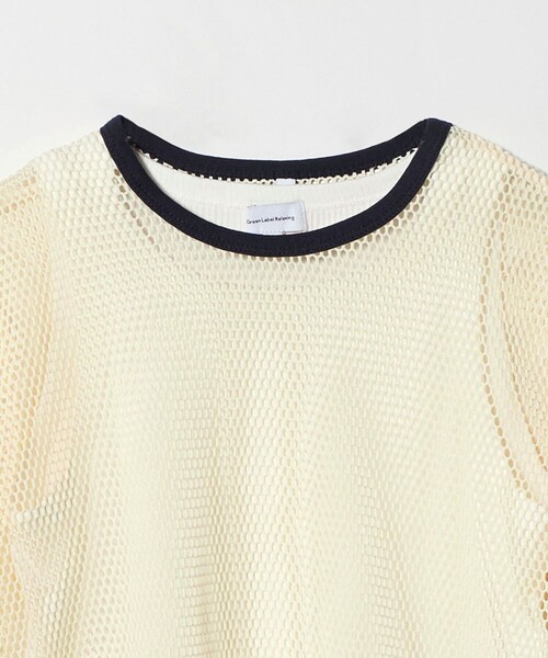 green label relaxing（グリーンレーベルリラクシング）の「メッシュTシャツ＋タンクトップ セット / キッズ  140cm-160cm（Tシャツ/カットソー・キッズ・クリーム/ライトブルー・150cm/160cm/140cm）」の16枚目の写真