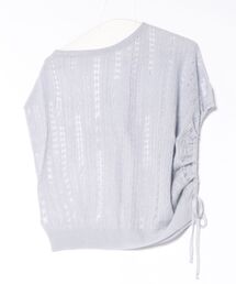 UNFIL | UNFIL | dry touch lyocell open work cable-knit top(ニット/セーター)