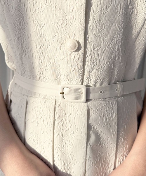 an another angelus(アンアナザーアンジェラス)の「ダマスク風エンボス柄ワンピース/fint フィント(ワンピース・レディース・アイボリー/ミント・FREE)」の19枚目の写真