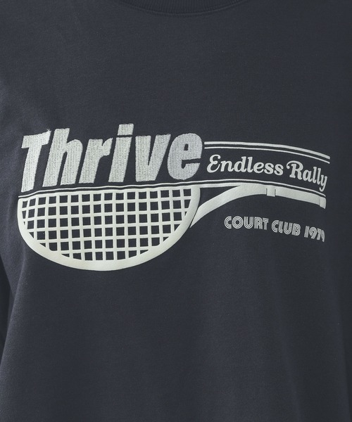 GLOBAL WORK（グローバルワーク）の「乾きやすいスウェットプリント6分袖/636715（スウェット・レディース・レッド/ブラウン/ホワイト/ライトグレー/ネイビー/ダークグレー・SHORT/REGULAR）」の12枚目の写真