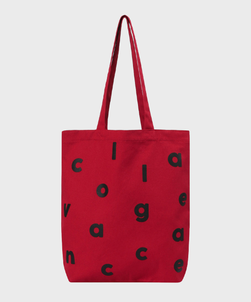 COLLAGEVACANCE(コラージュバカンス)の「Logo Alphabet Cotton Bag (Red)(エコバッグ/サブバッグ・レディース・その他・FREE)」の1枚目の写真