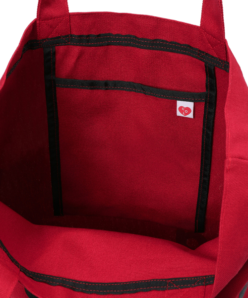 COLLAGEVACANCE(コラージュバカンス)の「Logo Alphabet Cotton Bag (Red)(エコバッグ/サブバッグ・レディース・その他・FREE)」の3枚目の写真