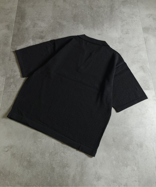 many men many mind(メニーメンメニーマインド)の「MANYMENMANYMINDS / パンチングメッシュニットポロシャツ(ニット/セーター・メンズ・ブラック/グレー/ブルー・X-LARGE/LARGE/MEDIUM)」の9枚目の写真