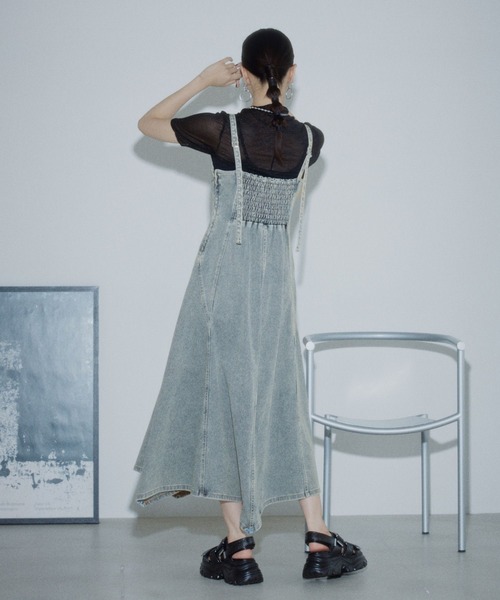 PAGEBOY(ページボーイ)の「ラメシアーボトルネックトップス(Tシャツ/カットソー・レディース・ブラック/ブルー/オフホワイト・FREE)」の14枚目の写真