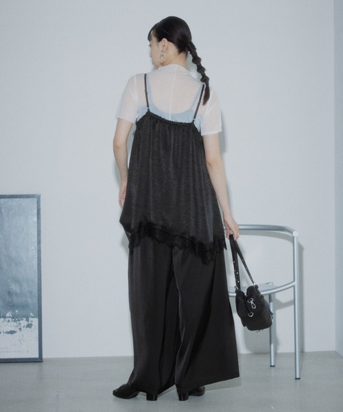 PAGEBOY(ページボーイ)の「ラメシアーボトルネックトップス(Tシャツ/カットソー・レディース・ブラック/ブルー/オフホワイト・FREE)」の7枚目の写真
