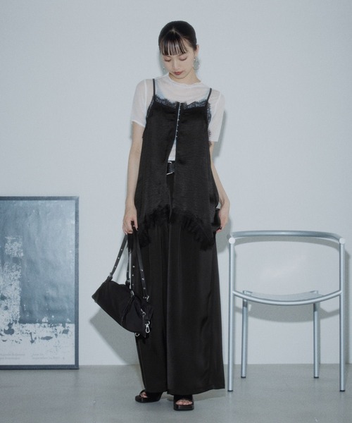 PAGEBOY(ページボーイ)の「ラメシアーボトルネックトップス(Tシャツ/カットソー・レディース・ブラック/ブルー/オフホワイト・FREE)」の5枚目の写真