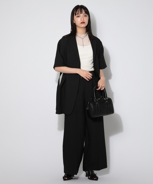 PAGEBOY(ページボーイ)の「ラメシアーボトルネックトップス(Tシャツ/カットソー・レディース・ブラック/ブルー/オフホワイト/ドット・FREE)」の22枚目の写真
