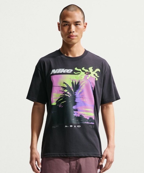 NIKE（ナイキ）の「ナイキ NIKE ナイキ NSW LSE パーム ツリー S/S Tシャツ（Tシャツ/カットソー・メンズ・ホワイト/ダークグレー・S/M/L/LL/3L）」の2枚目の写真