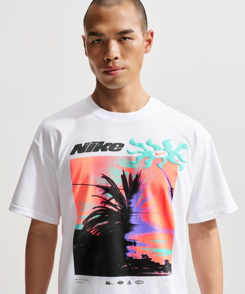 NIKE（ナイキ）の「ナイキ NIKE ナイキ NSW LSE パーム ツリー S/S Tシャツ（Tシャツ/カットソー・メンズ・ホワイト/ダークグレー・S/M/L/LL/3L）」の4枚目の写真