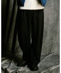 wjk（ダヴルジェイケイ）の「venetian stripe wide banana slacks（スラックス）」