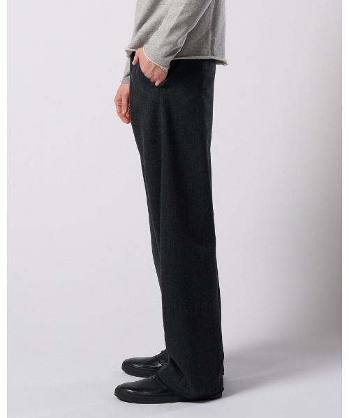 wjk(ダヴルジェイケイ)の「venetian stripe wide banana slacks(スラックス・メンズ・チャコールグレー/ブラック・SMALL/MEDIUM/LARGE/X-LARGE)」の6枚目の写真
