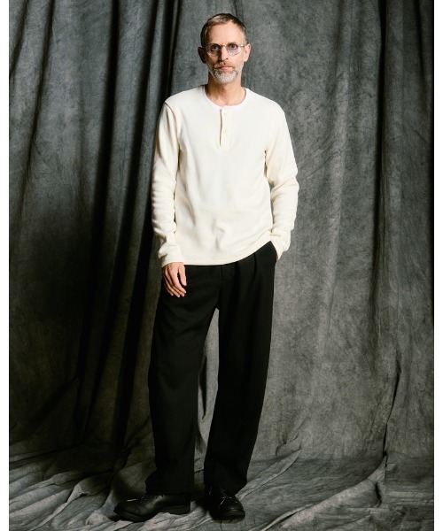 wjk(ダヴルジェイケイ)の「venetian stripe wide banana slacks(スラックス・メンズ・チャコールグレー/ブラック・SMALL/MEDIUM/LARGE/X-LARGE)」の15枚目の写真