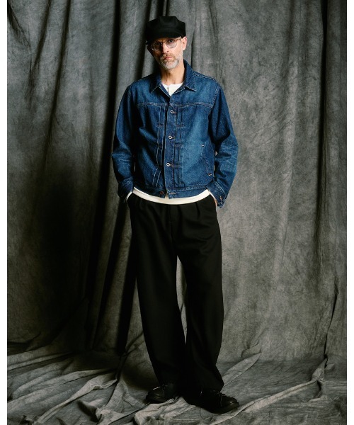 wjk(ダヴルジェイケイ)の「venetian stripe wide banana slacks(スラックス・メンズ・チャコールグレー/ブラック・SMALL/MEDIUM/LARGE/X-LARGE)」の18枚目の写真