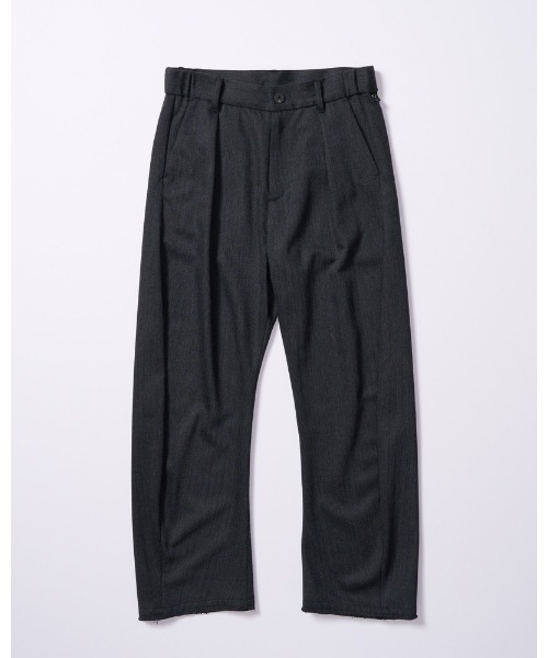 wjk(ダヴルジェイケイ)の「venetian stripe wide banana slacks(スラックス・メンズ・チャコールグレー/ブラック・SMALL/MEDIUM/LARGE/X-LARGE)」の3枚目の写真