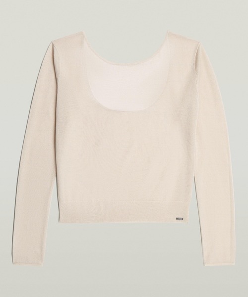 G-STAR(ジースター)の「Sheer Summer Knit/シアーサマーニットセーター(ニット/セーター・レディース・ホワイト系その他/ブラウン・X-SMALL/SMALL)」の5枚目の写真