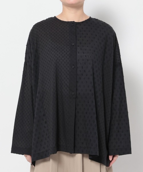 studio CLIP(スタディオクリップ)の「《natural by clip》インドパッチワークブラウス(シャツ/ブラウス・レディース・オフホワイト/ブラック/コーラルピンク・FREE)」の8枚目の写真