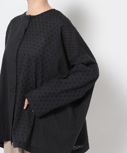 studio CLIP(スタディオクリップ)の「《natural by clip》インドパッチワークブラウス(シャツ/ブラウス・レディース・オフホワイト/ブラック/コーラルピンク・FREE)」の12枚目の写真