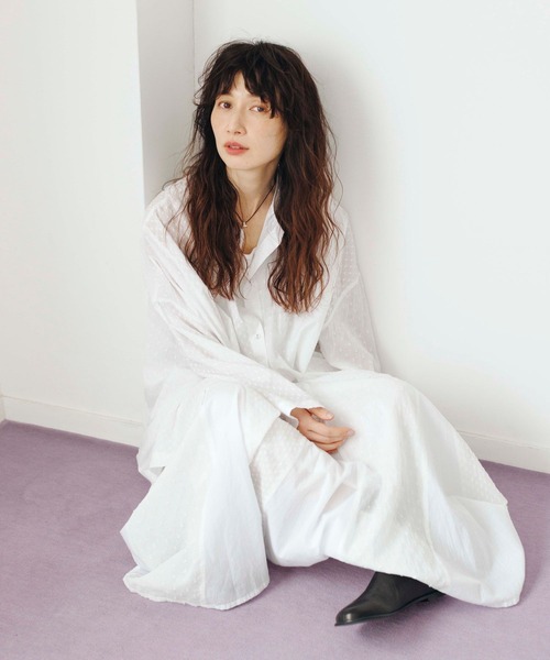 studio CLIP(スタディオクリップ)の「《natural by clip》インドパッチワークブラウス(シャツ/ブラウス・レディース・オフホワイト/ブラック/コーラルピンク・FREE)」の16枚目の写真