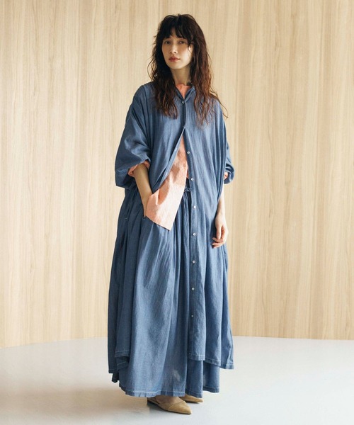 studio CLIP(スタディオクリップ)の「《natural by clip》インドパッチワークブラウス(シャツ/ブラウス・レディース・オフホワイト/ブラック/コーラルピンク・FREE)」の18枚目の写真