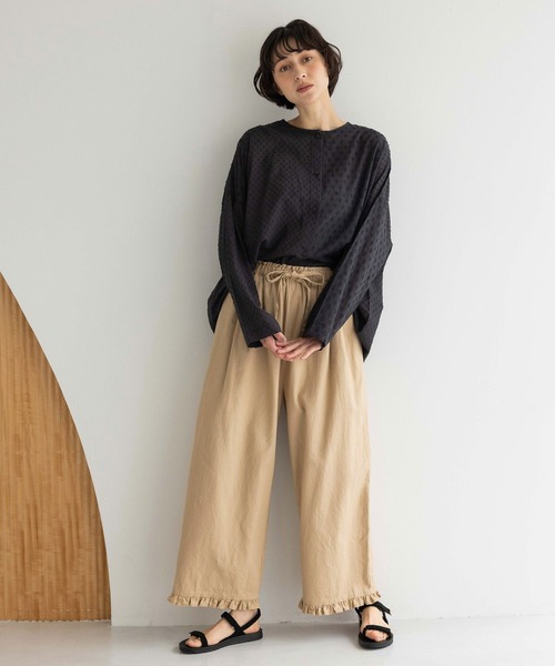 studio CLIP(スタディオクリップ)の「《natural by clip》インドパッチワークブラウス(シャツ/ブラウス・レディース・オフホワイト/ブラック/コーラルピンク・FREE)」の22枚目の写真