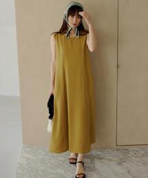 THE SHOP TK  | 【ひんやり／防しわ／吸水速乾／UV】美しさを1日中キープ ノースリーブフレアワンピース(ワンピース)