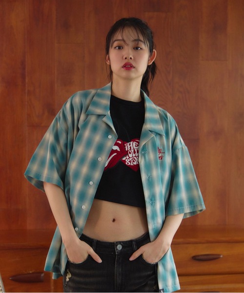 JACKROSE（ジャックローズ）の「B-TRS-ヴィンテージ加工・チェック　ＳSシャツ（シャツ/ブラウス・メンズ・レッド/グリーン/ブルー・M/L）」の6枚目の写真